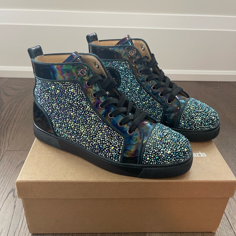 Christian Louboutin Multicolor Crystal Sneakers